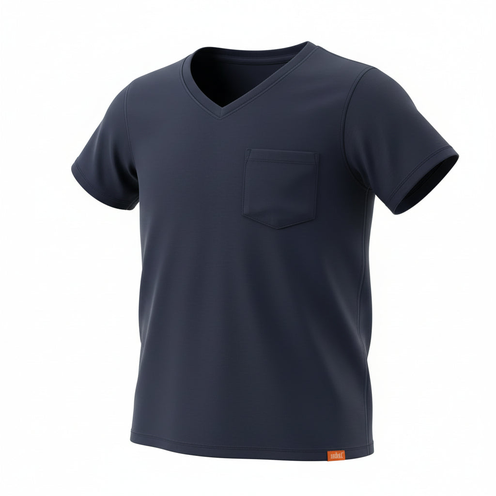 2li V Yaka Basic Tshirt, lacivert çocuk tişört, Jo&Juke, günlük kullanım için ideal