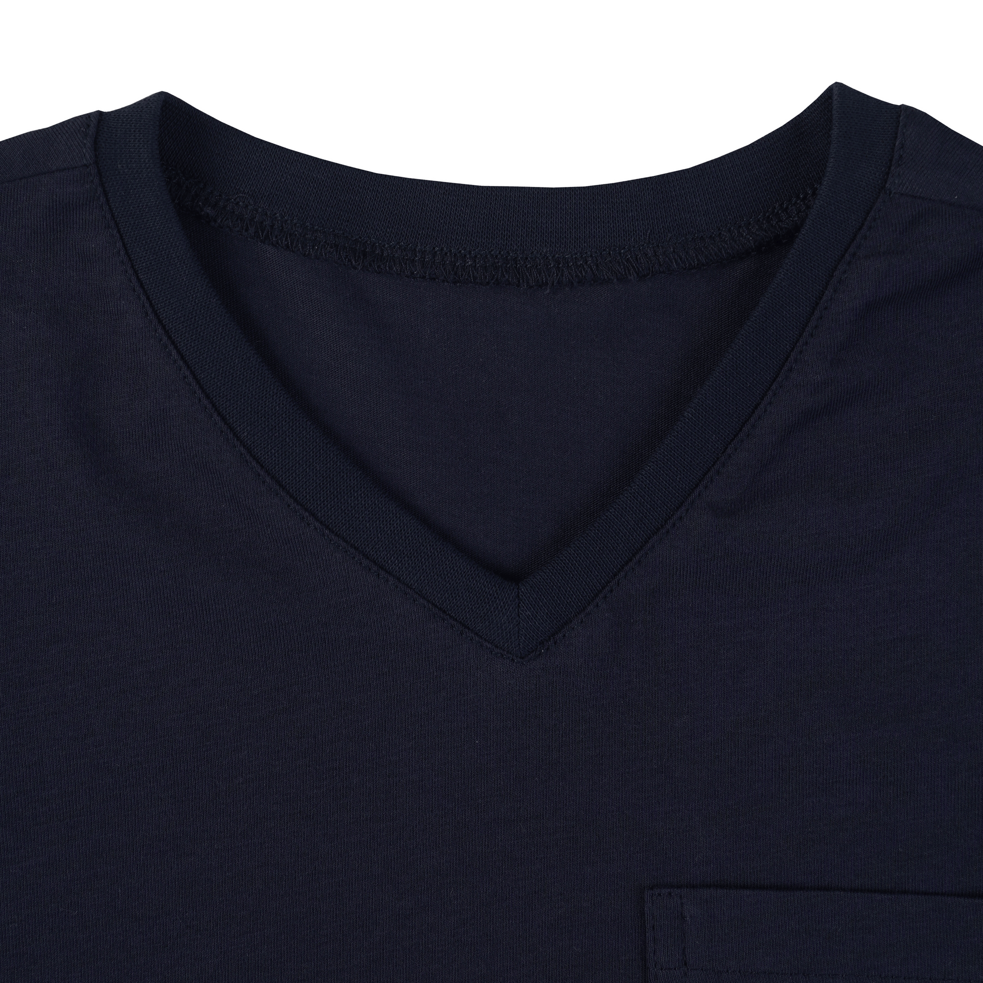 2li V Yaka Basic Tshirt lacivert v yaka tişört detayı, Jo&Juke çocuk modası için ideal seçim.