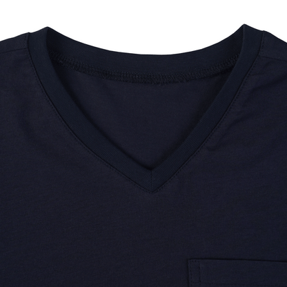 2li V Yaka Basic Tshirt lacivert v yaka tişört detayı, Jo&Juke çocuk modası için ideal seçim.