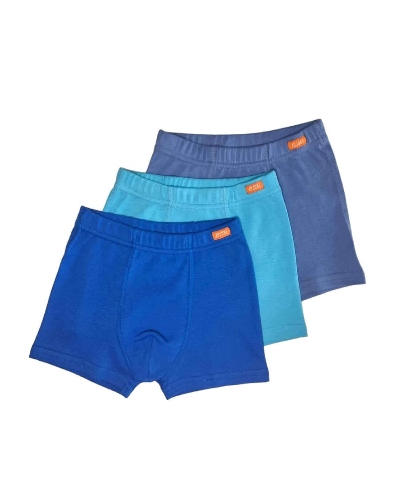 3'lü düz renk erkek çocuk boxer seti, organik erkek çocuk boxer seti, rahat iç giyim seçenekleri.