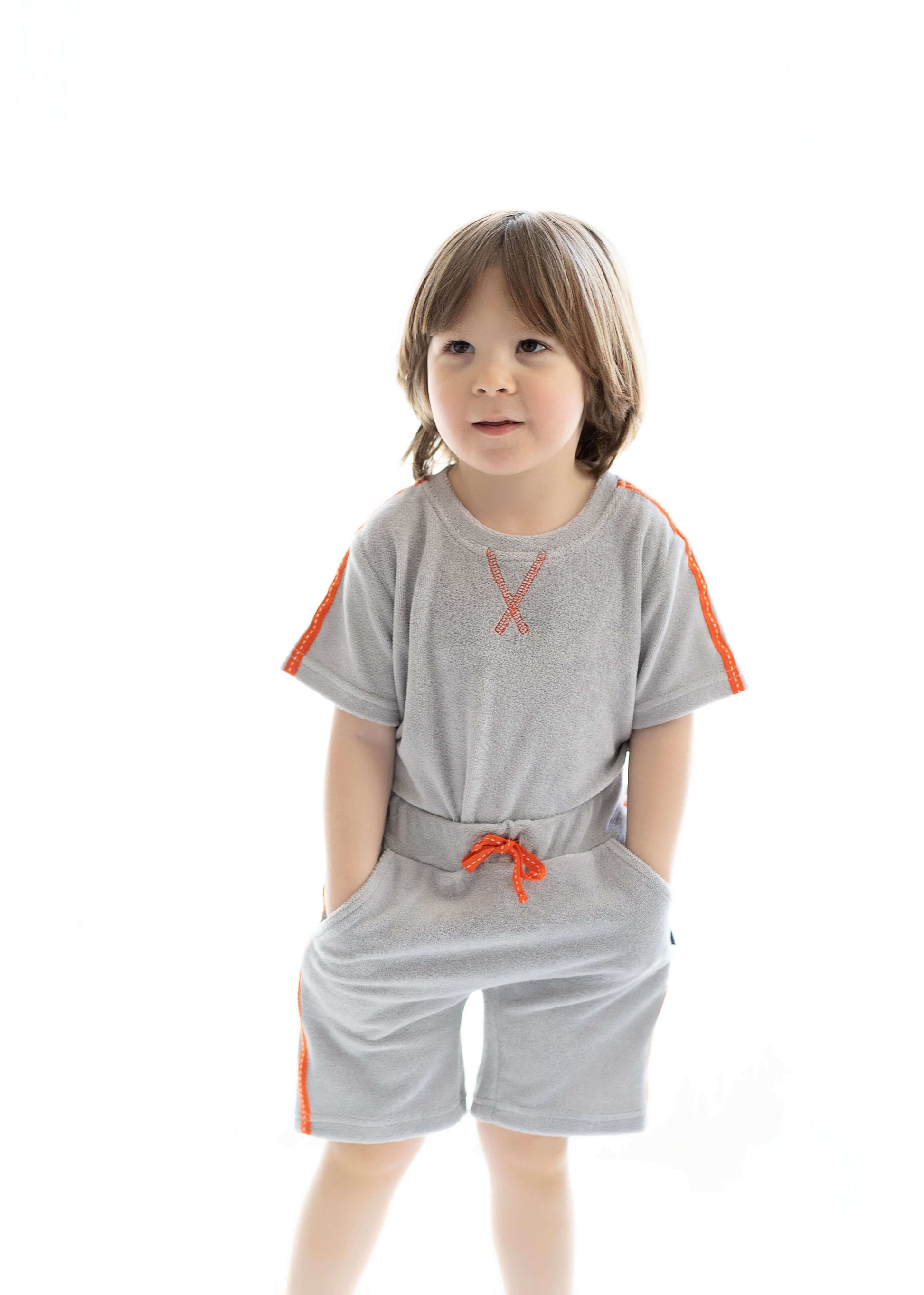 Orange Towelling Takım - Çocuk Giyim Takımı | Jo&Juke, SKU PO1ÇJ0492S, Etiketler grey towel,havlu,Pamuk-Polyester Örgü,Stil Sahibi Çocuk Modası,Turuncu-Gri Kombin,Çocuk Alt Üst Takım,Çocuk Giyim Takımı,Çocuk Kıyafet Seti